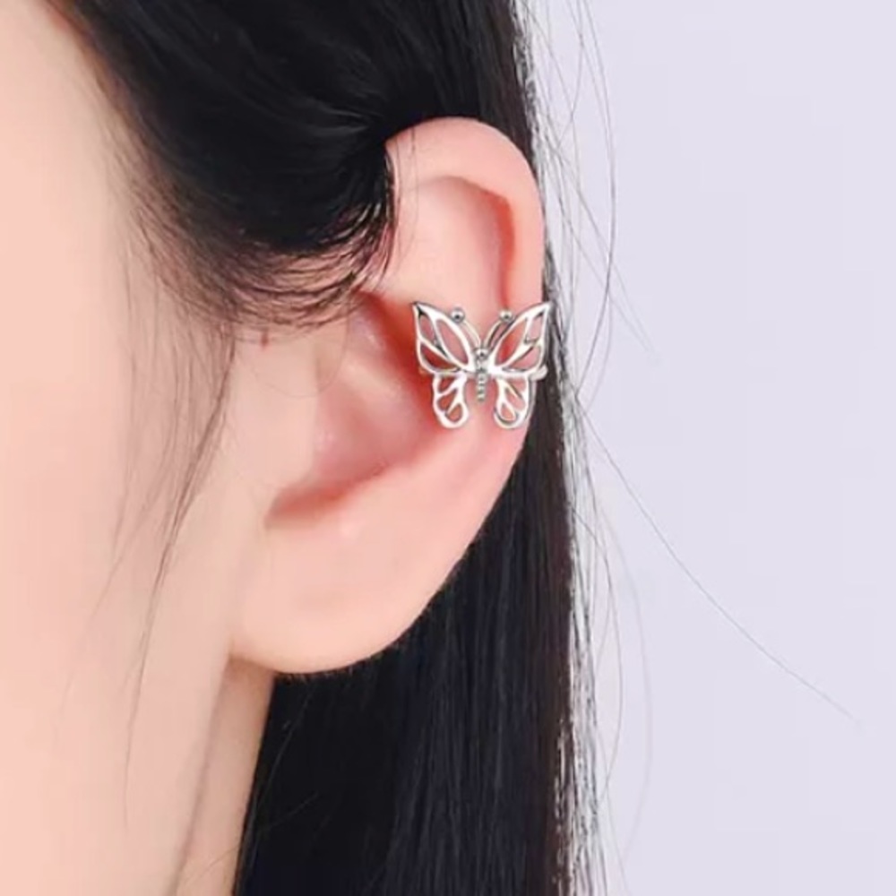 🦋 S 925 Butterfly Elegant Cuff Earrings 🦋
